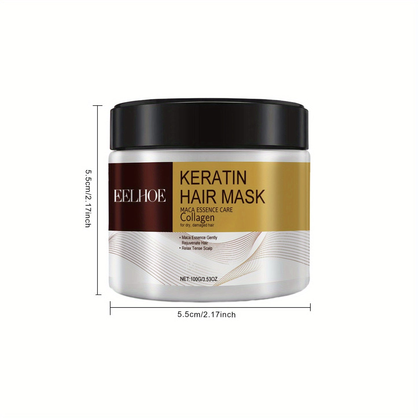 4 Paquet - Masque Kératine RaviveCheveux Pro + 1 Serviette sèche-cheveux Magic Microfiber