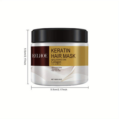 4 Paquet - Masque Kératine RaviveCheveux Pro + 1 Serviette sèche-cheveux Magic Microfiber