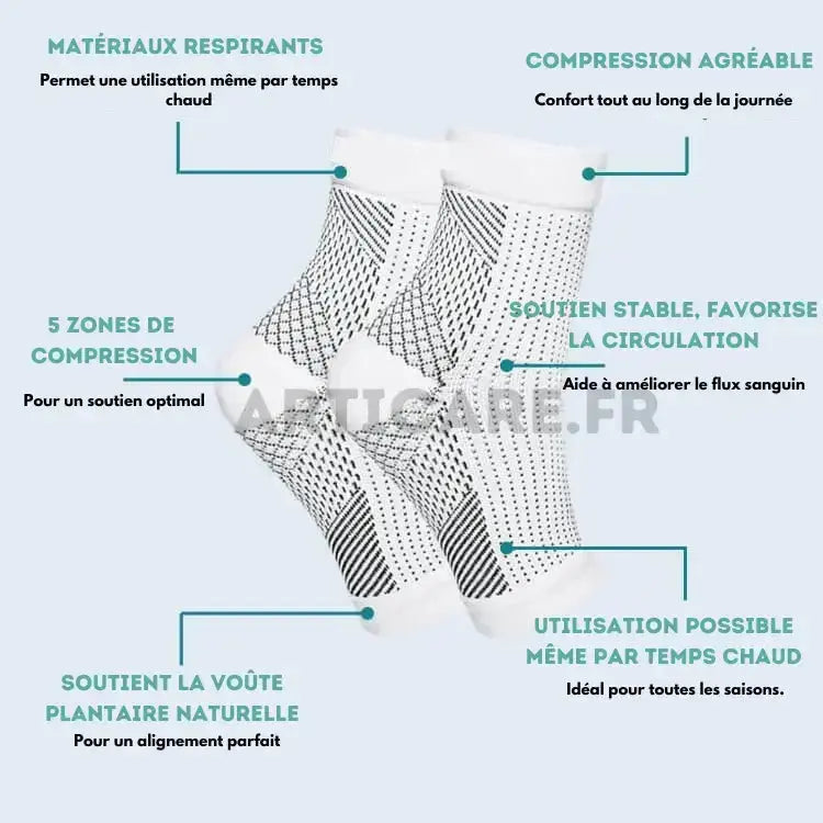 Chaussettes de Compression Anti-Fatigue | AntiCare™ - Payez 1 paquet, recevez 5 paquets